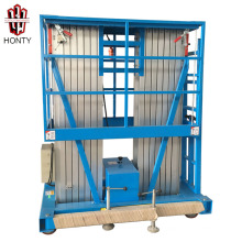 mobile electric double mast hydraulic aluminum vertical telescopic man lift